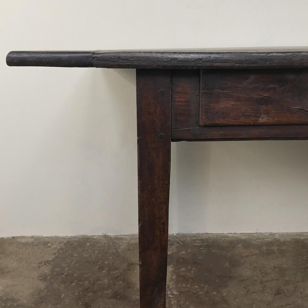 19th Century Rustic Country French Oak Farm Table, Desk 4