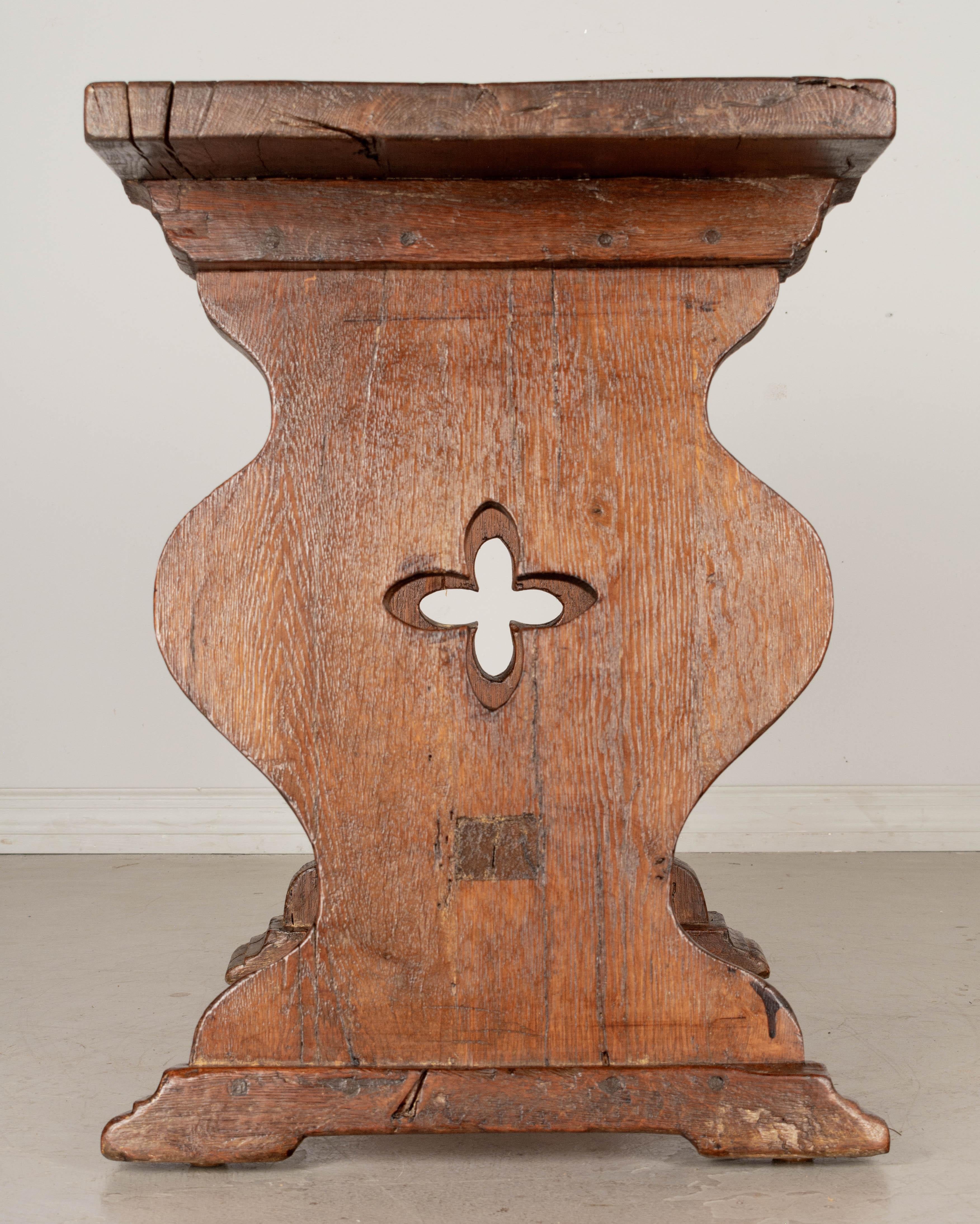 19th Century Rustic Country French Side Table 3