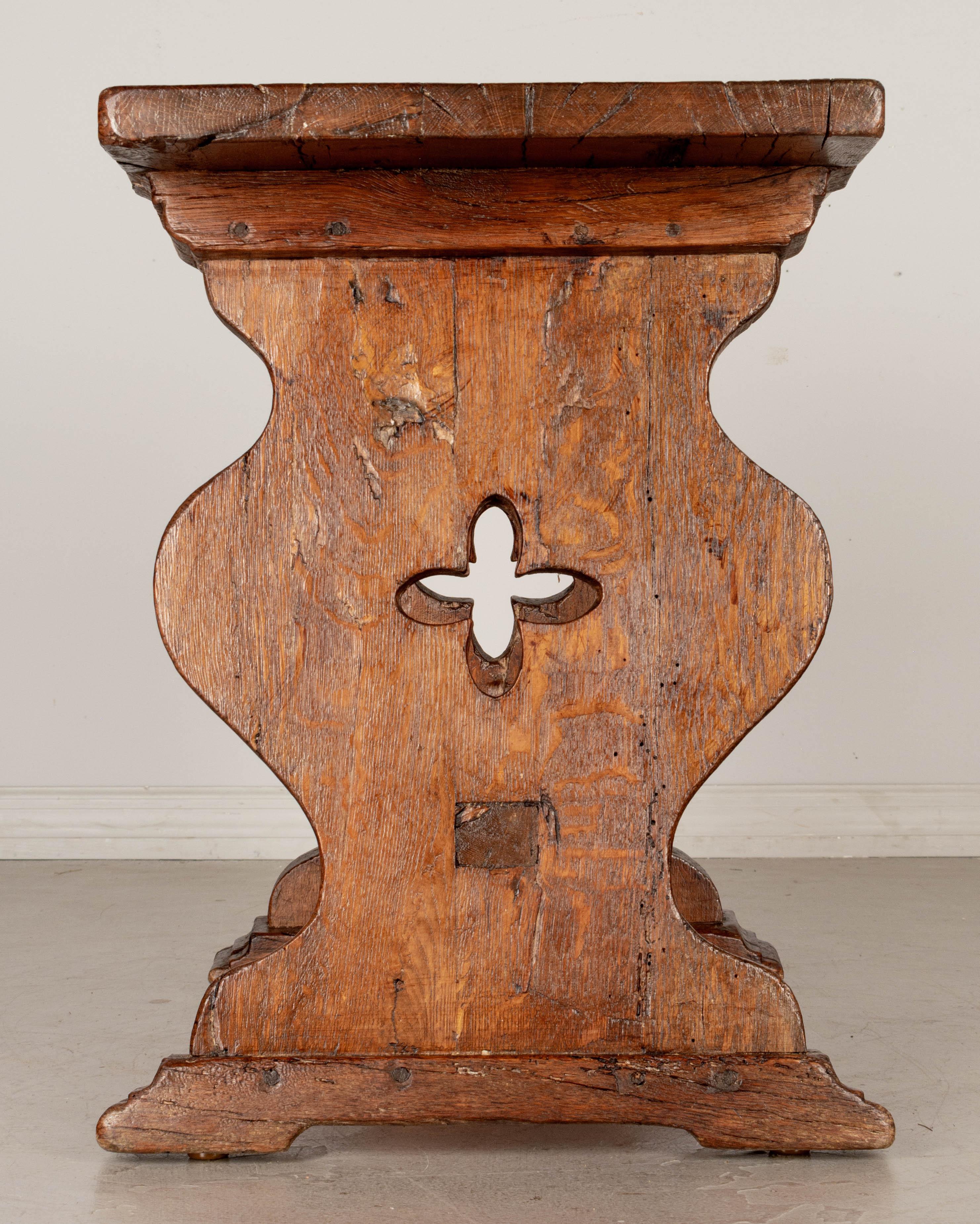 19th Century Rustic Country French Side Table 4