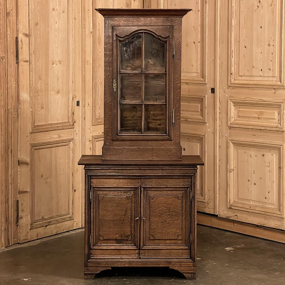 19th century Rustic Country French Vitrine ~ Confiturier is a great choice for a small bookcase in a cozy office, a display for a treasured collection, or just an interesting piece that provides storage and a modicum of display for any casual decor!