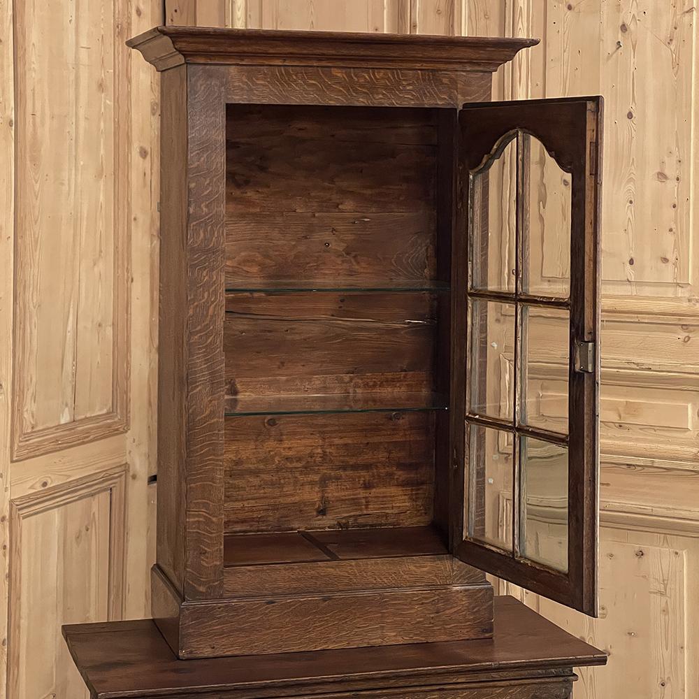 Ottone Vitrina rustica francese del XIX secolo ~ Confiturier in vendita