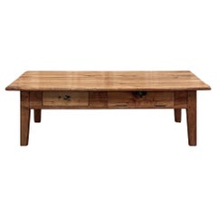 Used 19th Century Rustic County French Pine Coffee Table