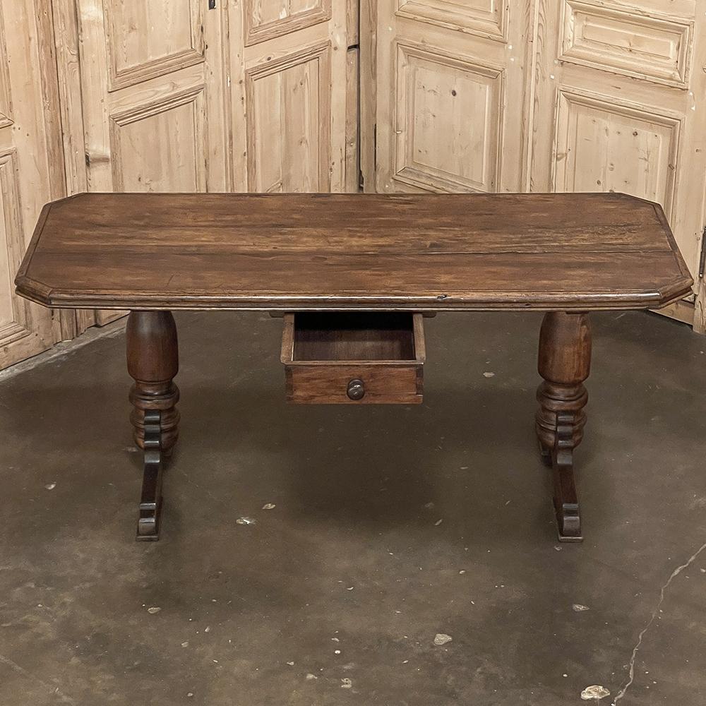 Dutch 19th Century Rustic Desk ~ Sofa Table For Sale