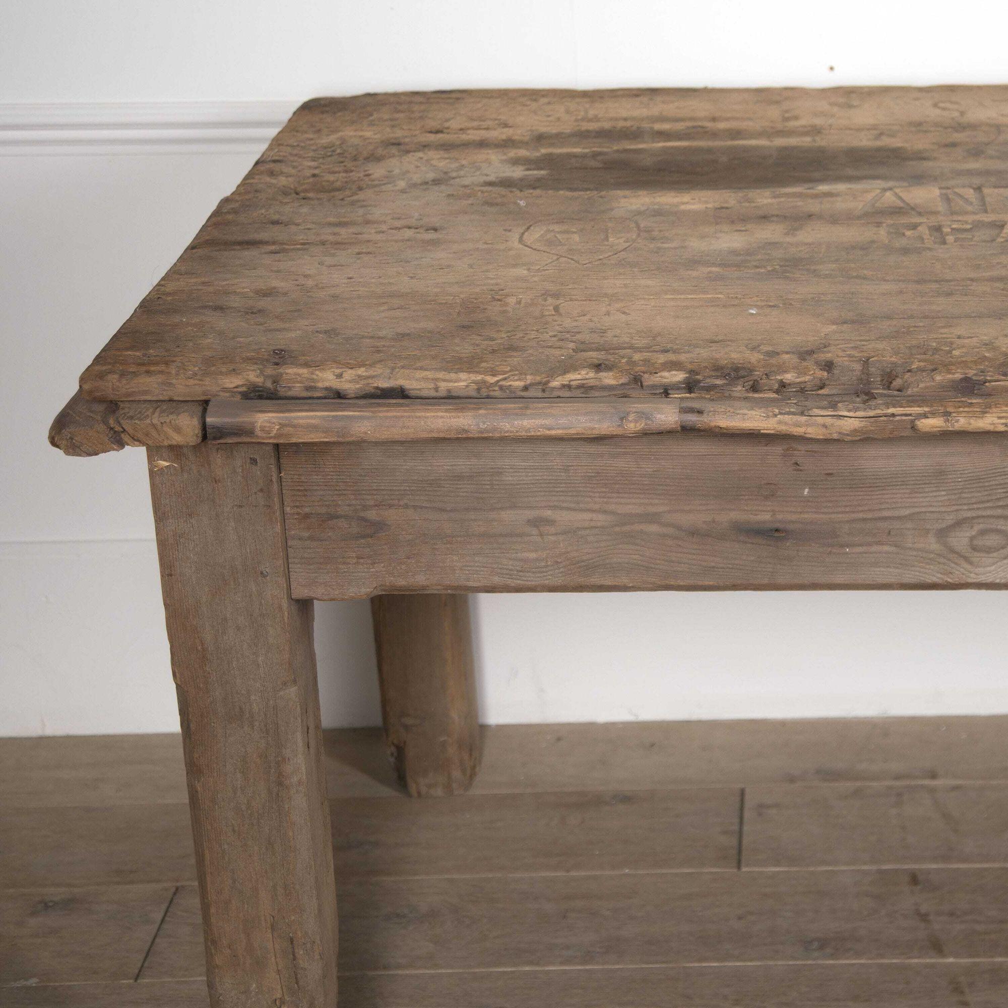 19th Century Rustic Dining Table For Sale 9