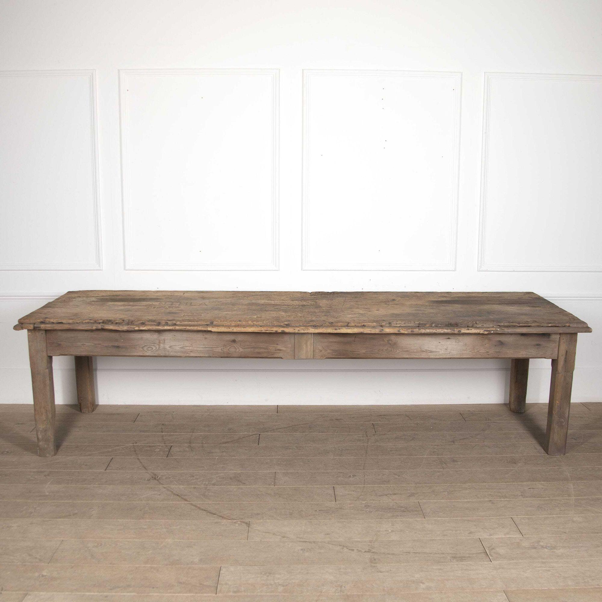 19th Century Rustic Dining Table For Sale 10