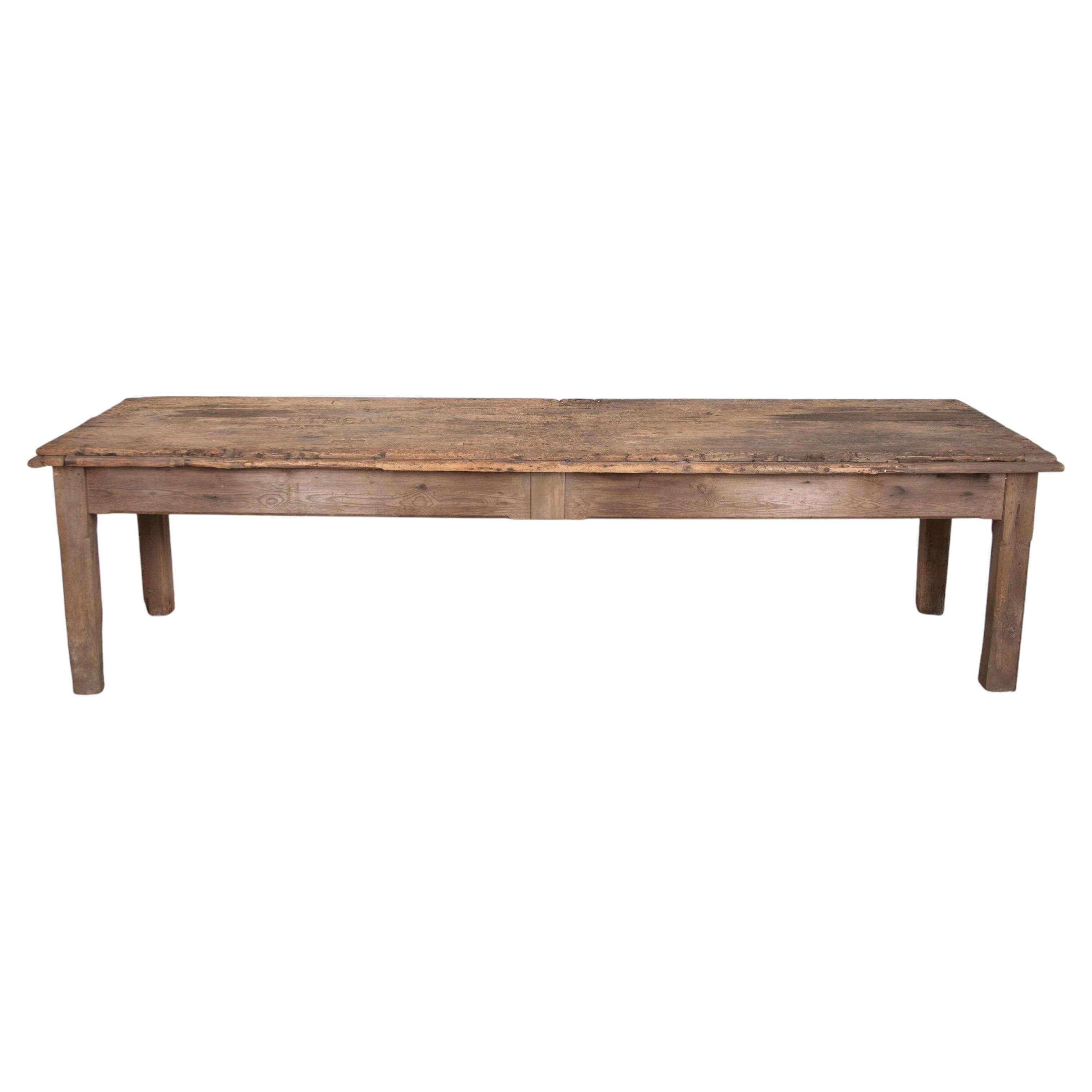 19th Century Rustic Dining Table