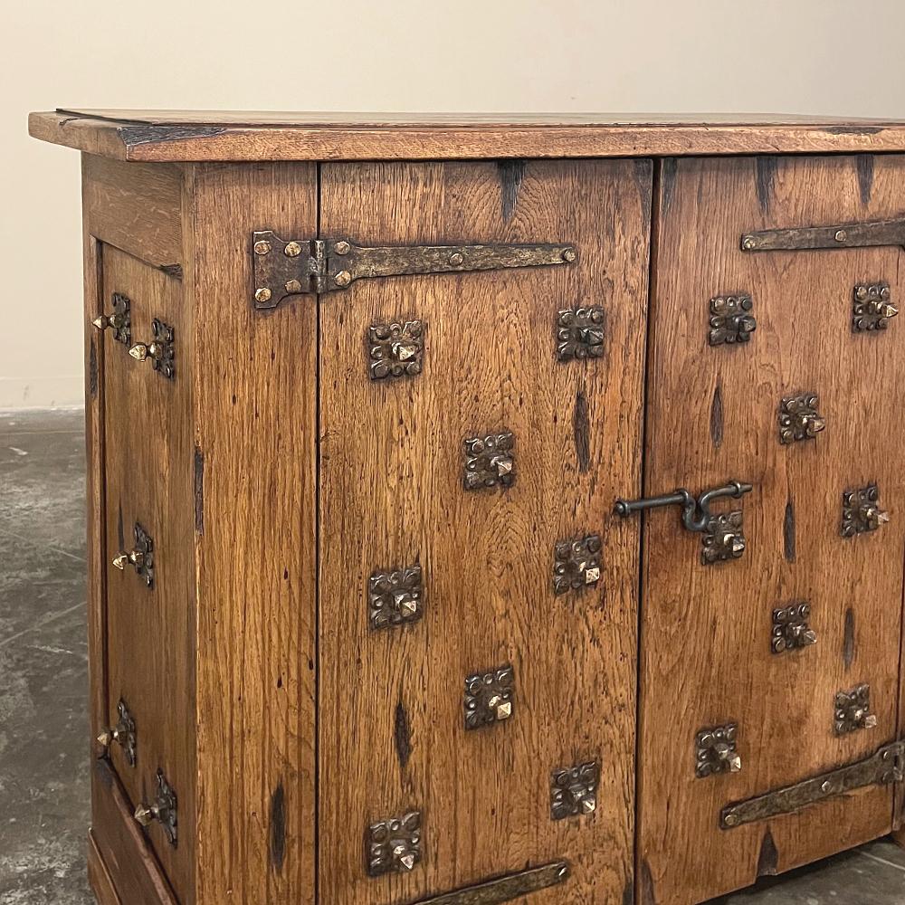19th Century Rustic Dutch Low Buffet, Credenza For Sale 6