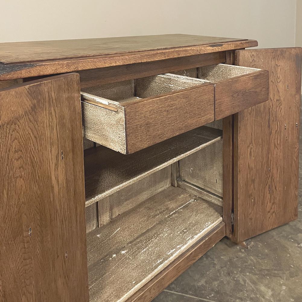 19th Century Rustic Dutch Low Buffet, Credenza For Sale 4