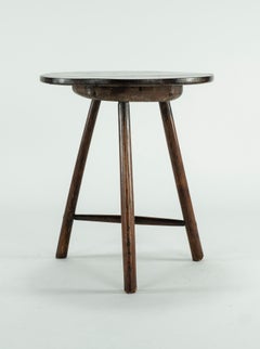 19th Century Rustic Elm Cricket Table