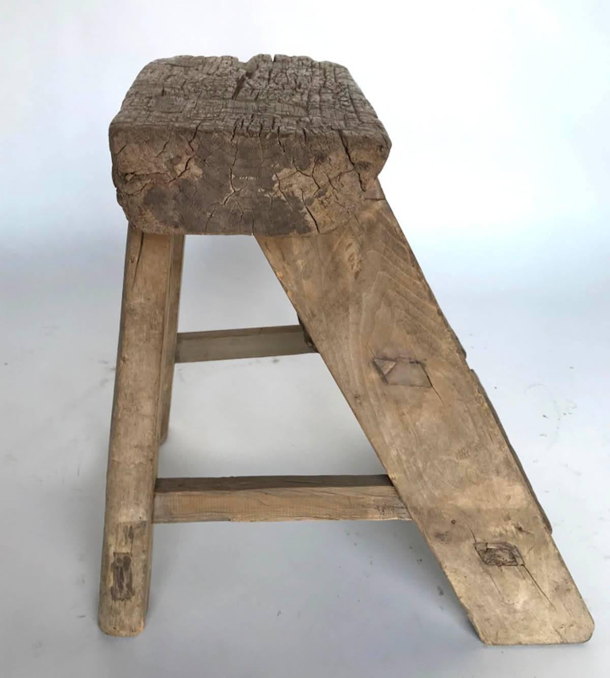 rustic step stool