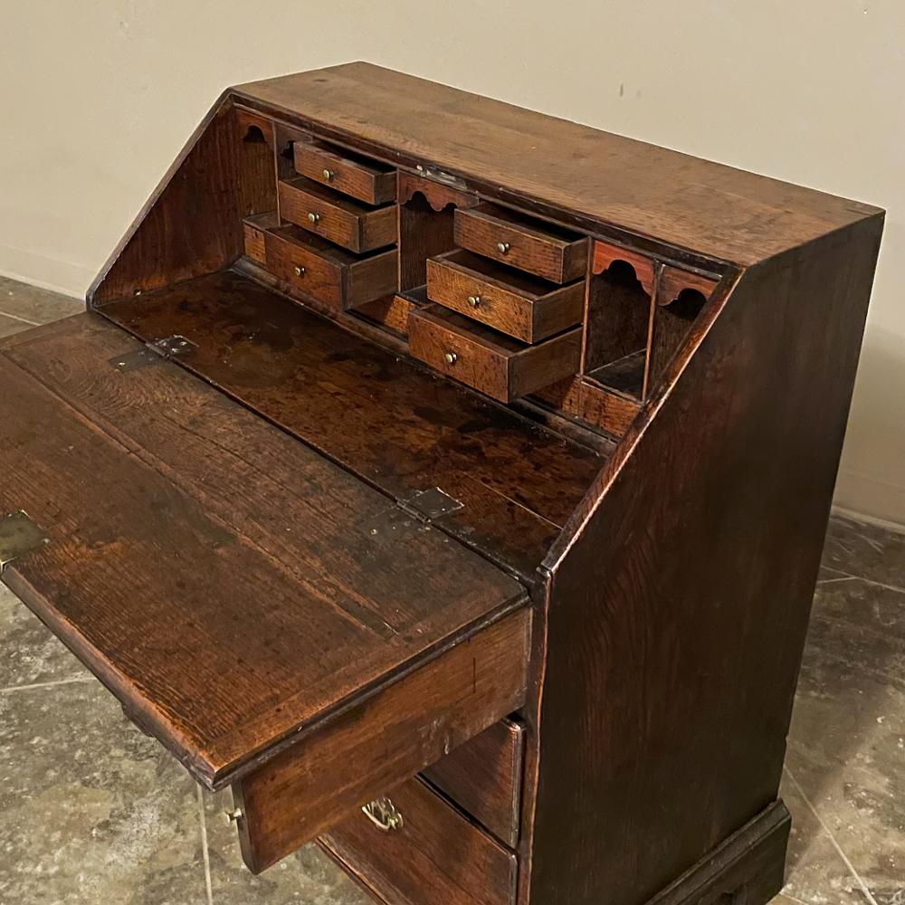 19th Century Rustic English Chippendale Secretary Desk 4