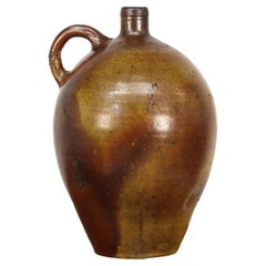 19th Century Rustic Farmhouse Wabi Sabi Earthenware Jug / Vase