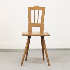 19th Century Rustic Farmhouse Wabi Sabi Primitive Mountain Chair