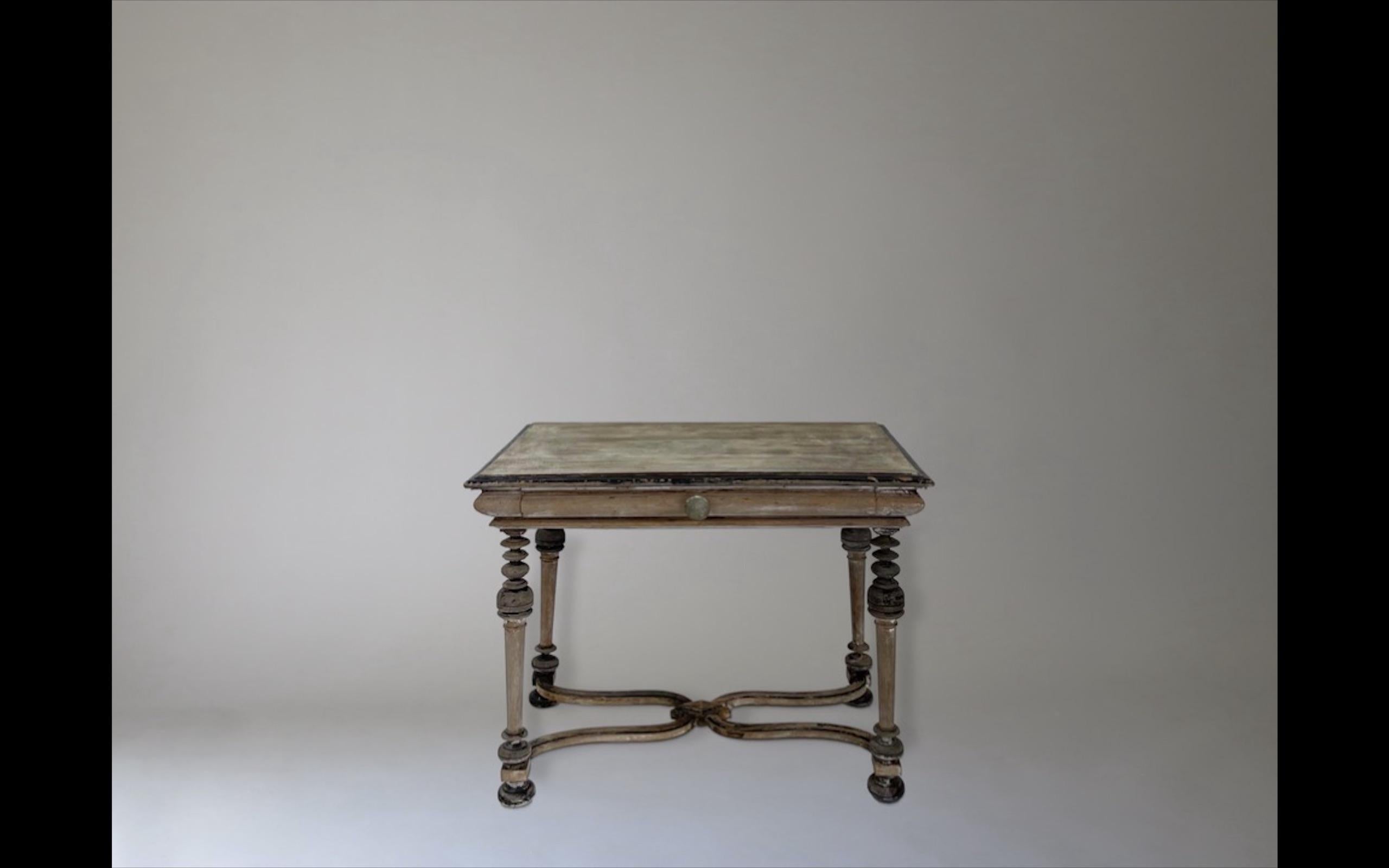 19th Century Rustic French Console Table, France In Good Condition For Sale In Pittsburgh, PA
