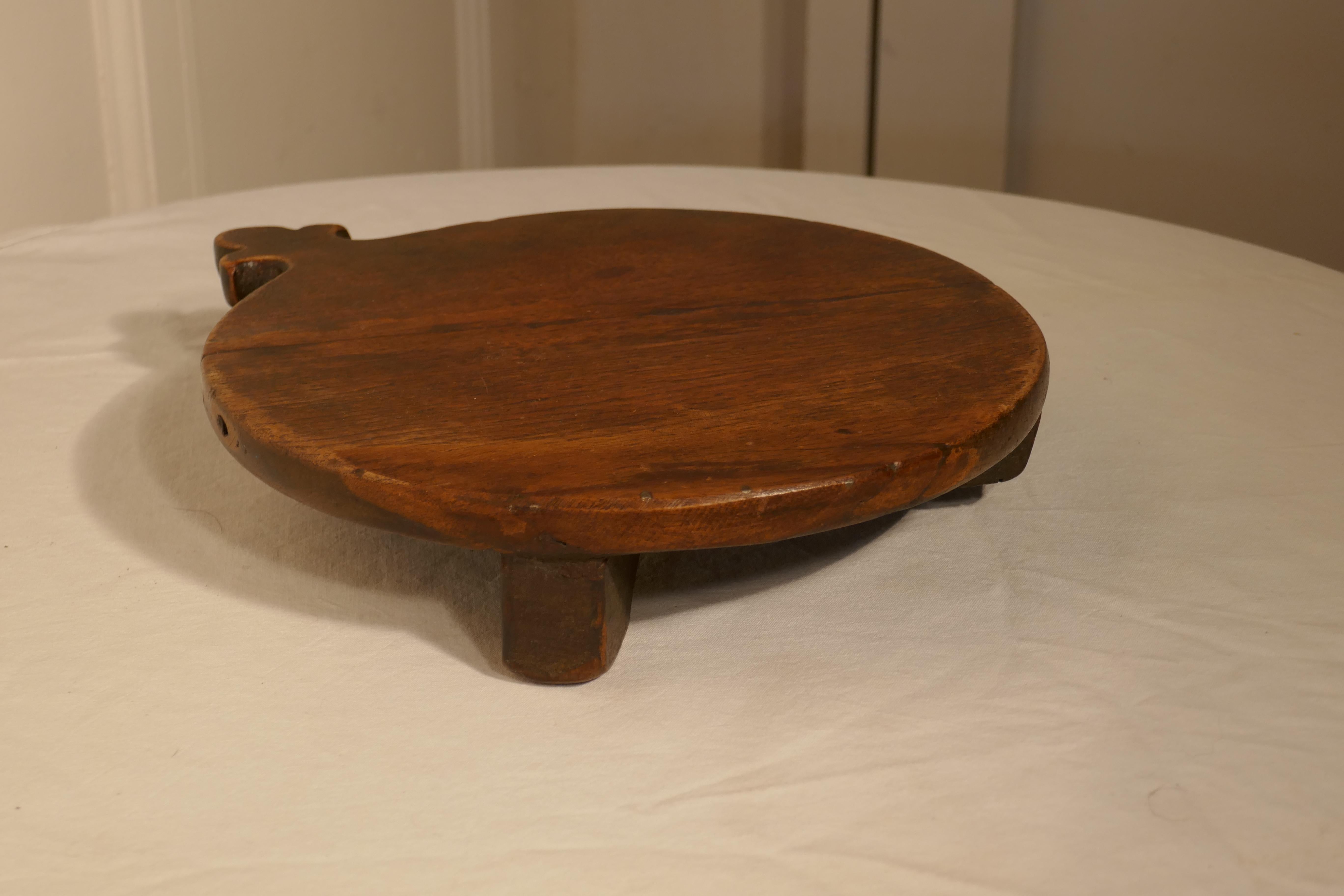 19th Century Rustic French Elm Cheese Board 2
