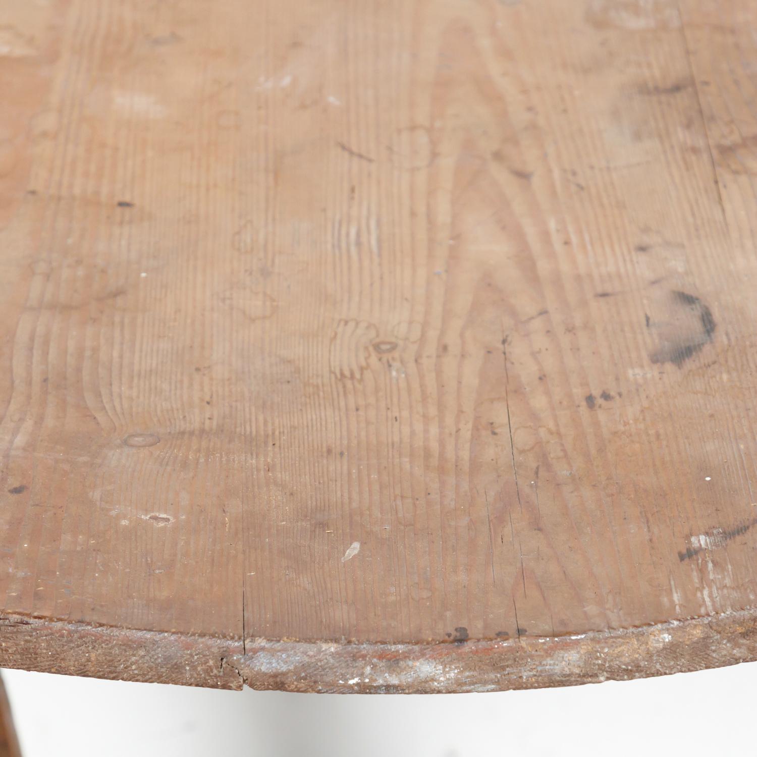Mesa plegable de campaña o de carruaje de pino francés rústico del siglo XIX Fines del siglo XIX en venta