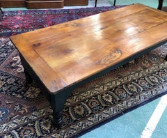 19th Century Rustic Fruit Wood Coffee Table
