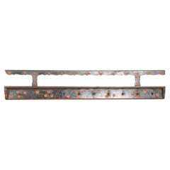 19th Century Rustic Hand-Painted 10 Peg Hanging Rack, Hungary