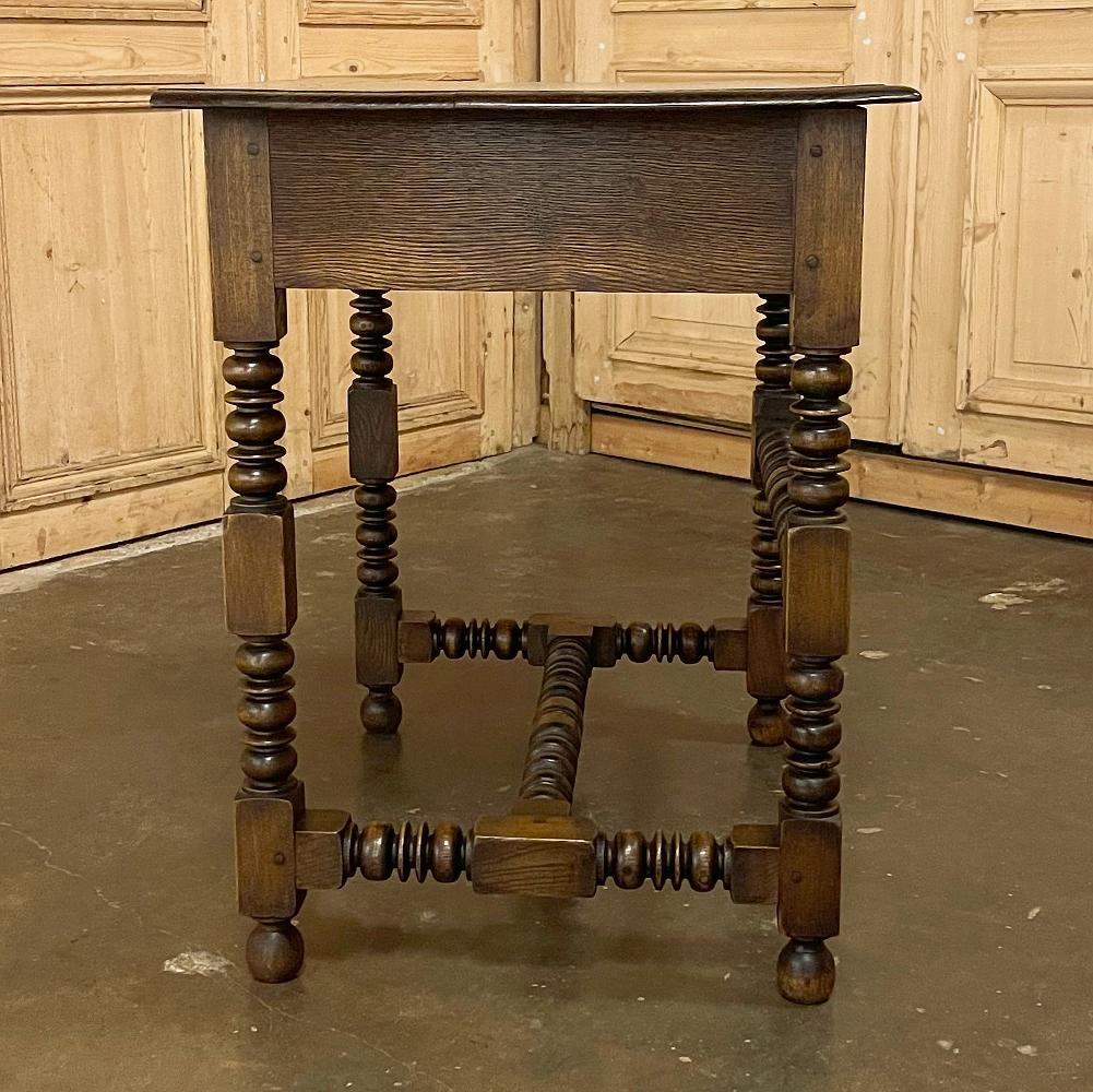 19th Century Rustic Jacobean End Table For Sale 2