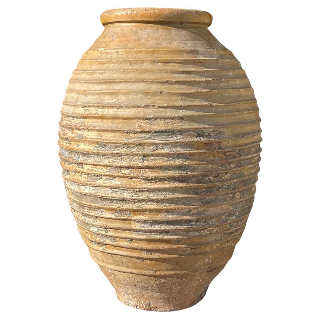 19th Century Rustic Mediterranean Terracotta Olive Jar