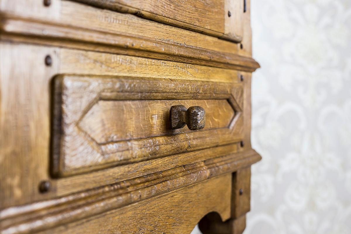 19th Century Rustic, Oak Cabinet For Sale 2