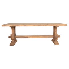 Antique 19th Century Rustic Oak Refectory Table