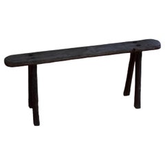 Banc rustique en pin du 19ème siècle