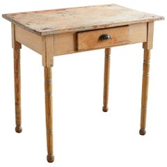 19th Century Rustic Pine Farmhouse Table