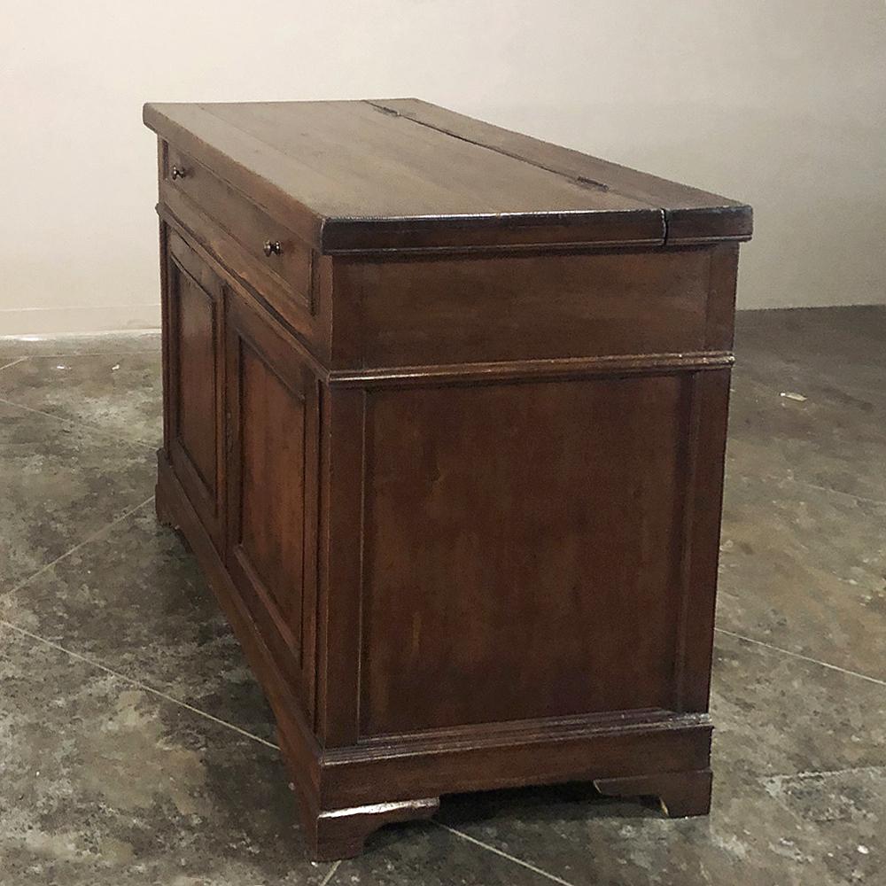 19th Century Rustic Pine Italian Bread Box Buffet 3
