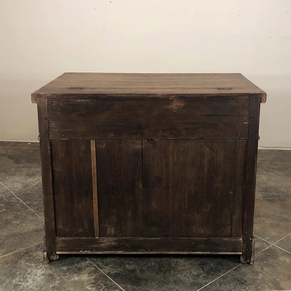 19th Century Rustic Pine Italian Bread Box Buffet 4
