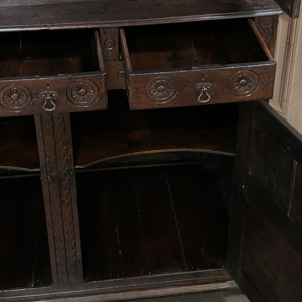 19th Century Rustic Renaissance Two-Tiered Cabinet For Sale 3