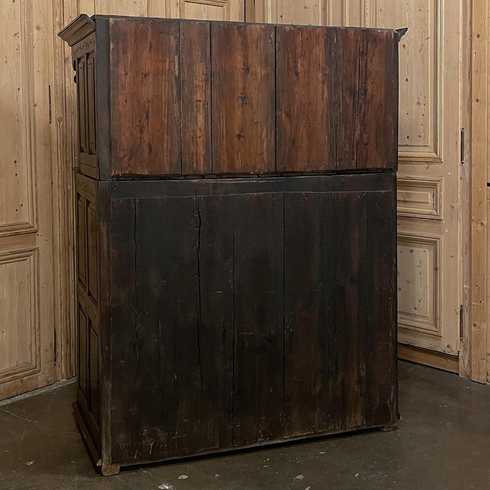 19th Century Rustic Renaissance Two-Tiered Cabinet For Sale 12