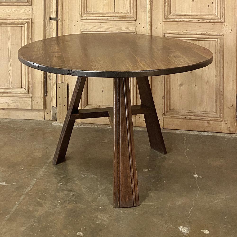 19th Century Rustic Round Breakfast Table, Game Table 3