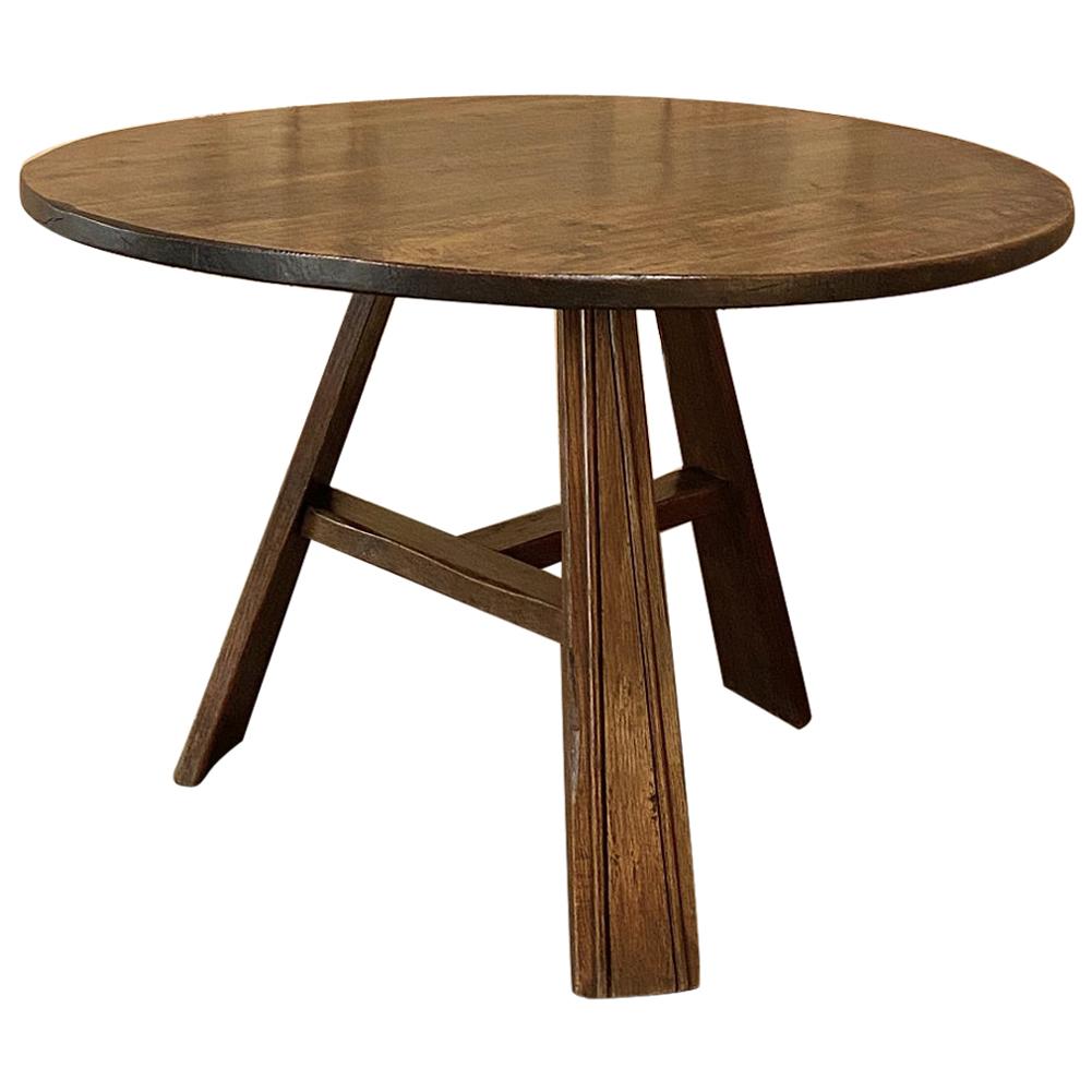 19th Century Rustic Round Breakfast Table, Game Table