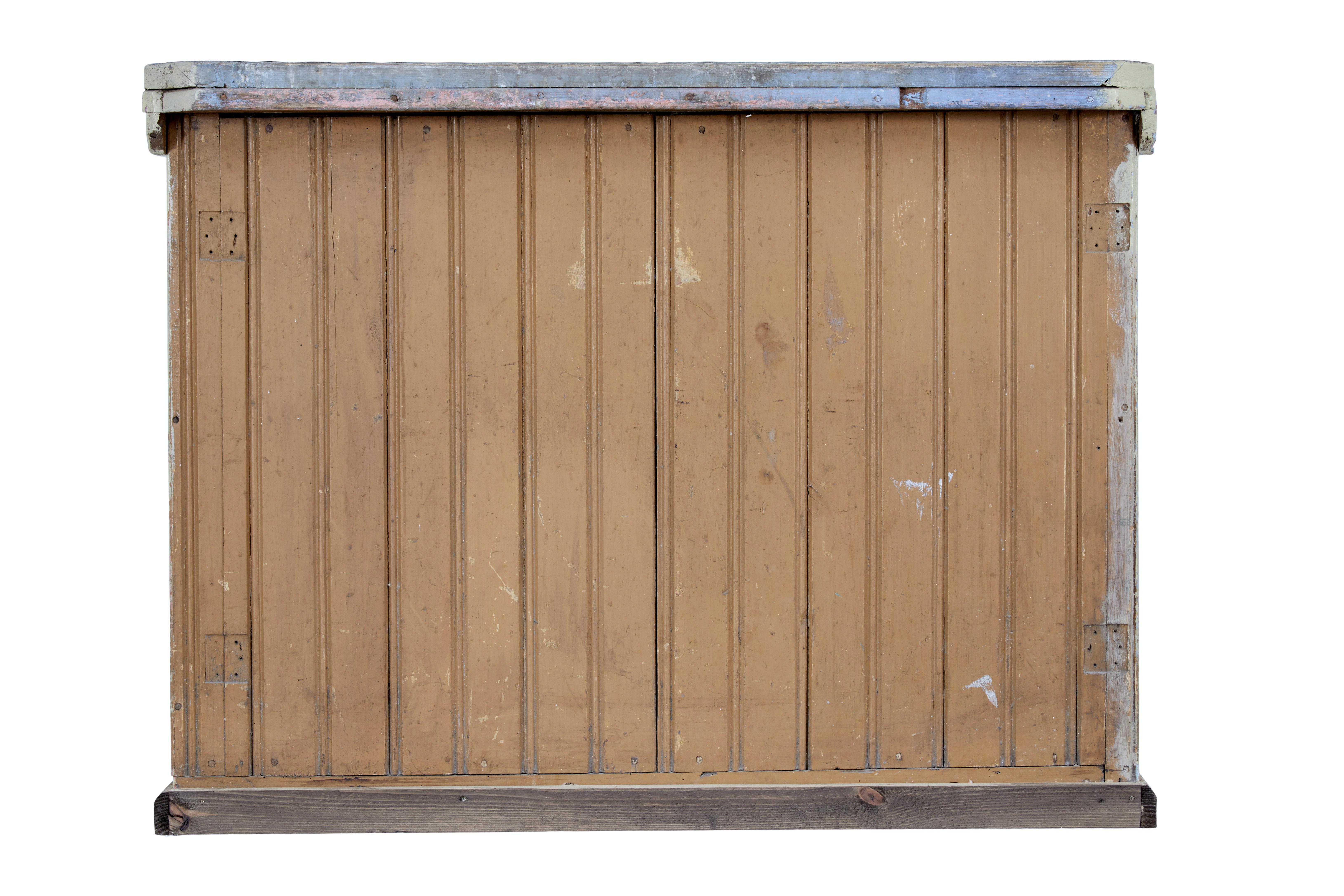 19th Century Rustic Scandinavian Pine Washstand Cupboard In Fair Condition In Debenham, Suffolk