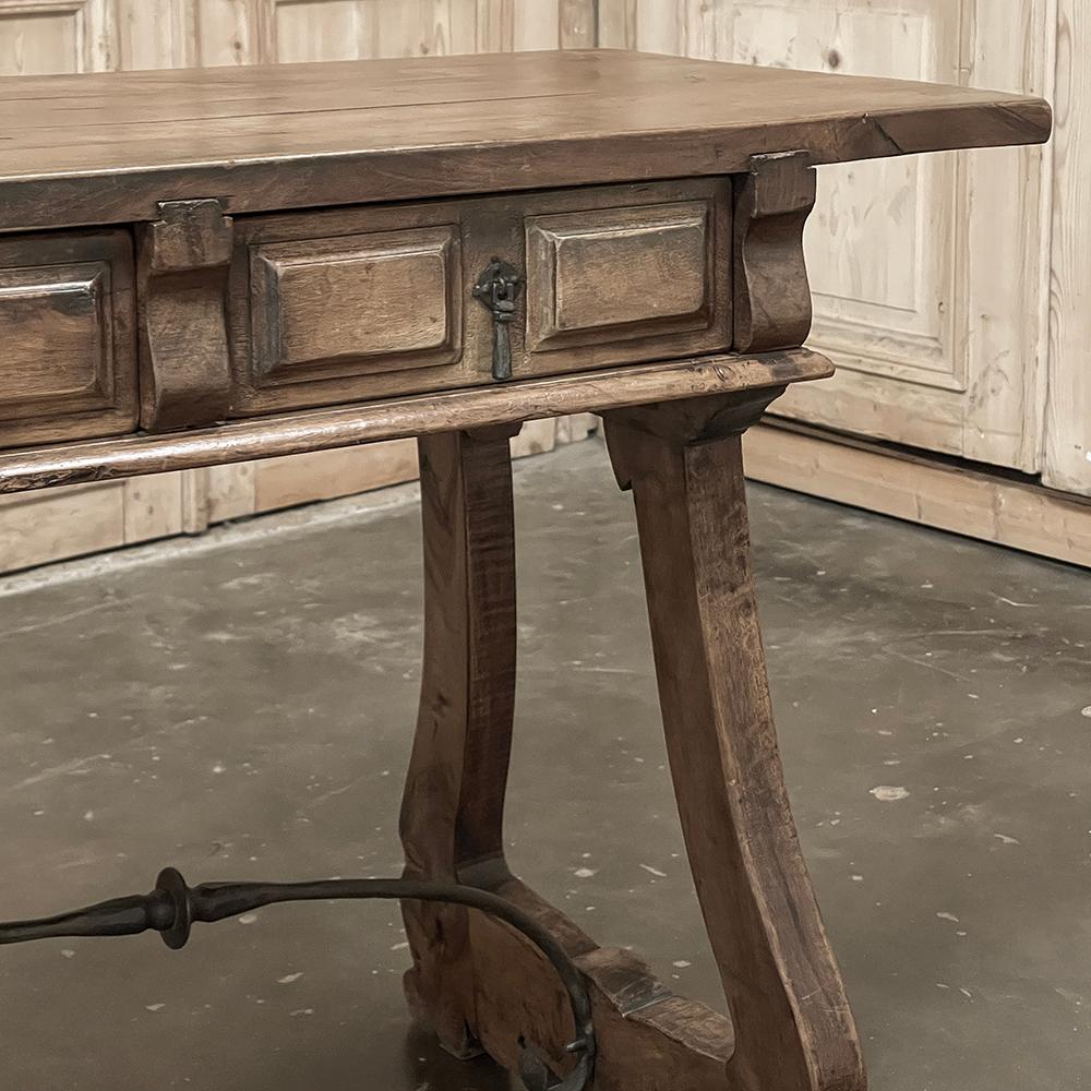 19th Century Rustic Spanish Colonial Console ~ Sofa Table ~ Desk For Sale 7