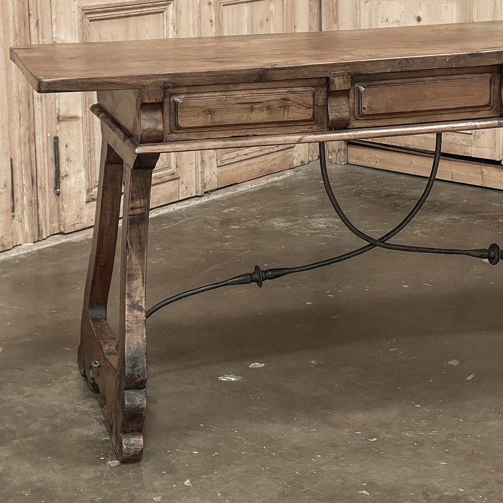 19th Century Rustic Spanish Colonial Console ~ Sofa Table ~ Desk For Sale 14