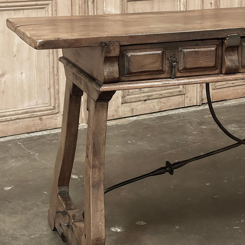 19th Century Rustic Spanish Colonial Console ~ Sofa Table ~ Desk For Sale 4