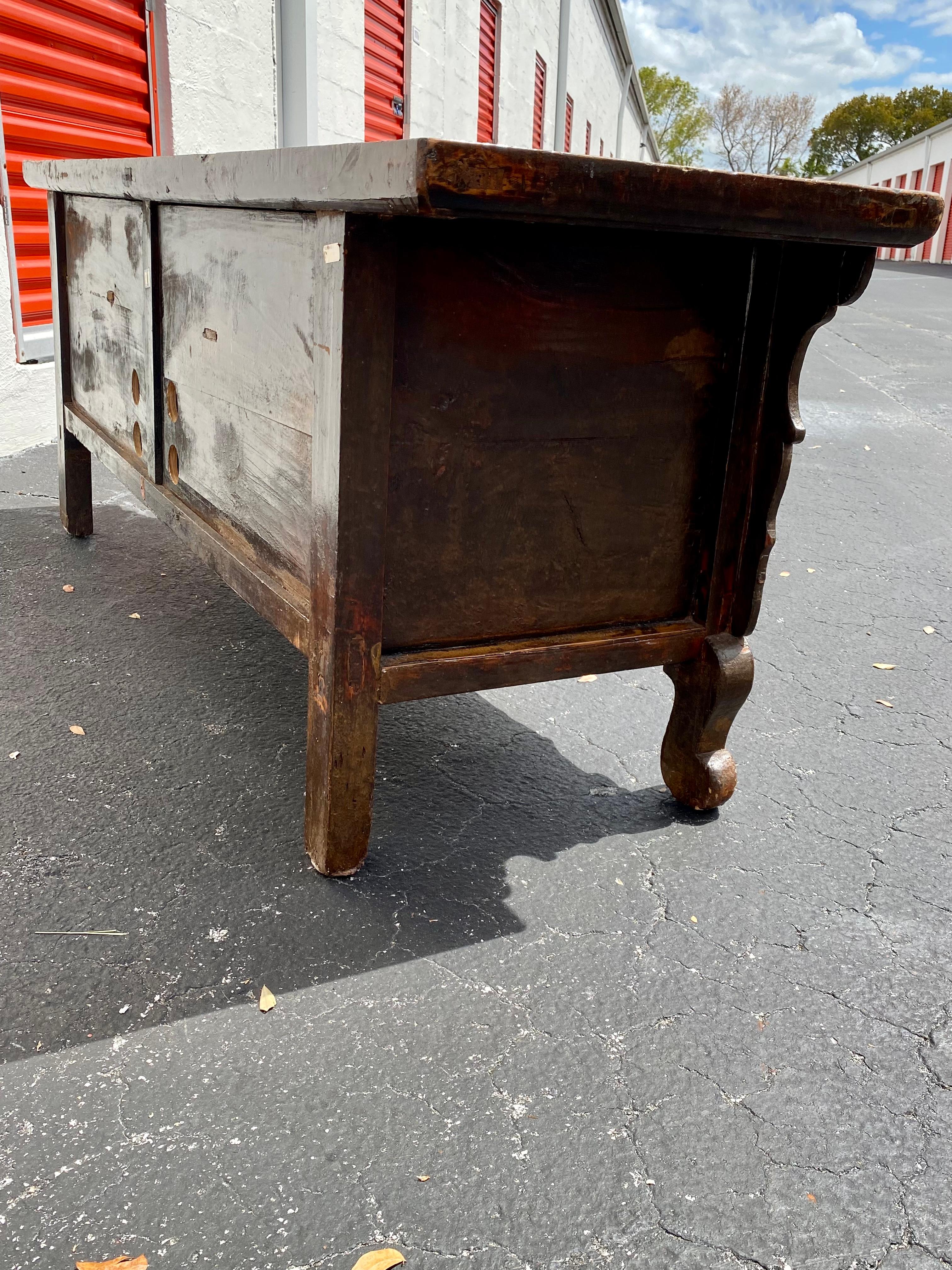 19th Century Rustic Spanish Sideboard Storage Cabinet  For Sale 9