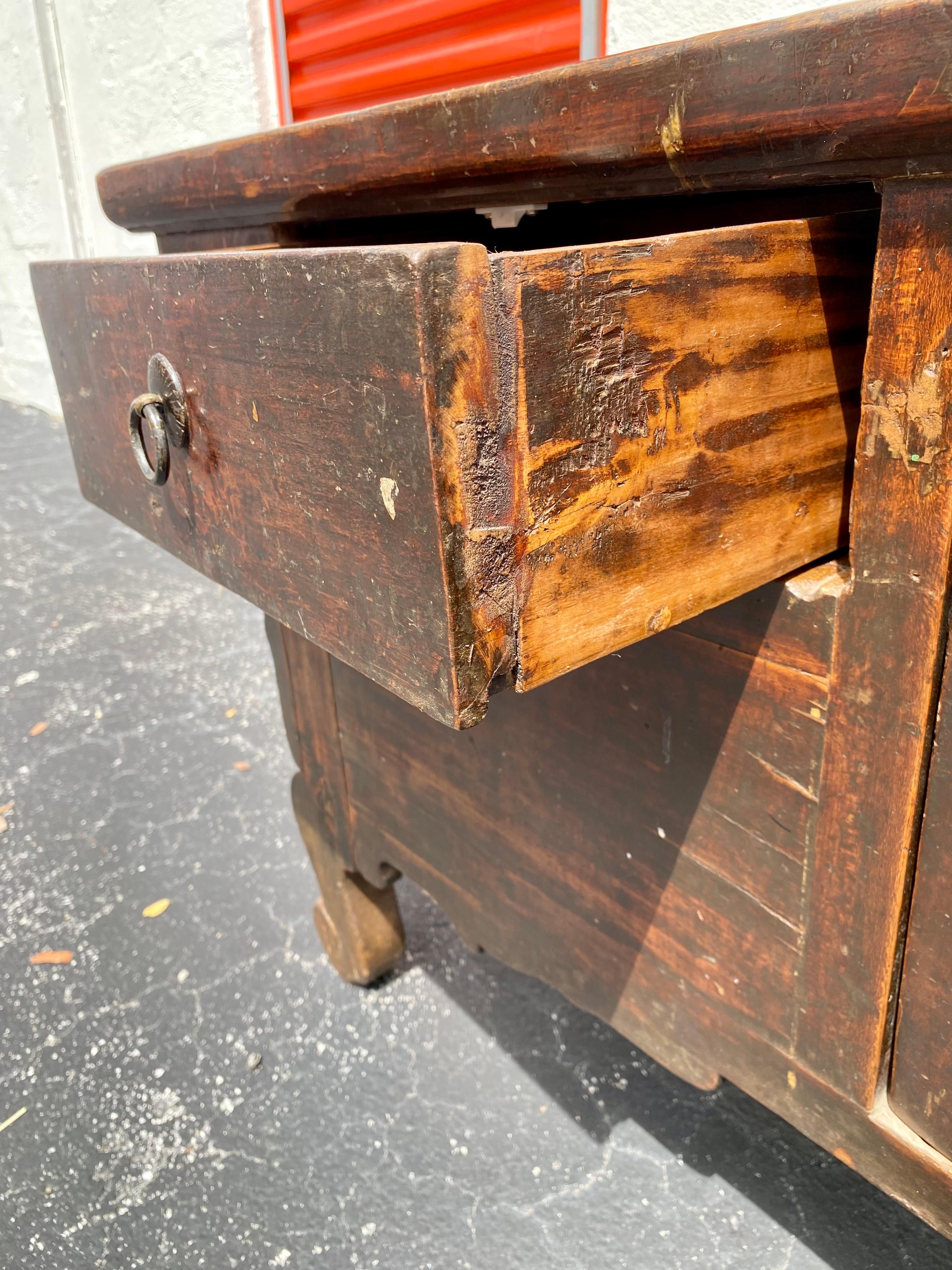 19th Century Rustic Spanish Sideboard Storage Cabinet  For Sale 11