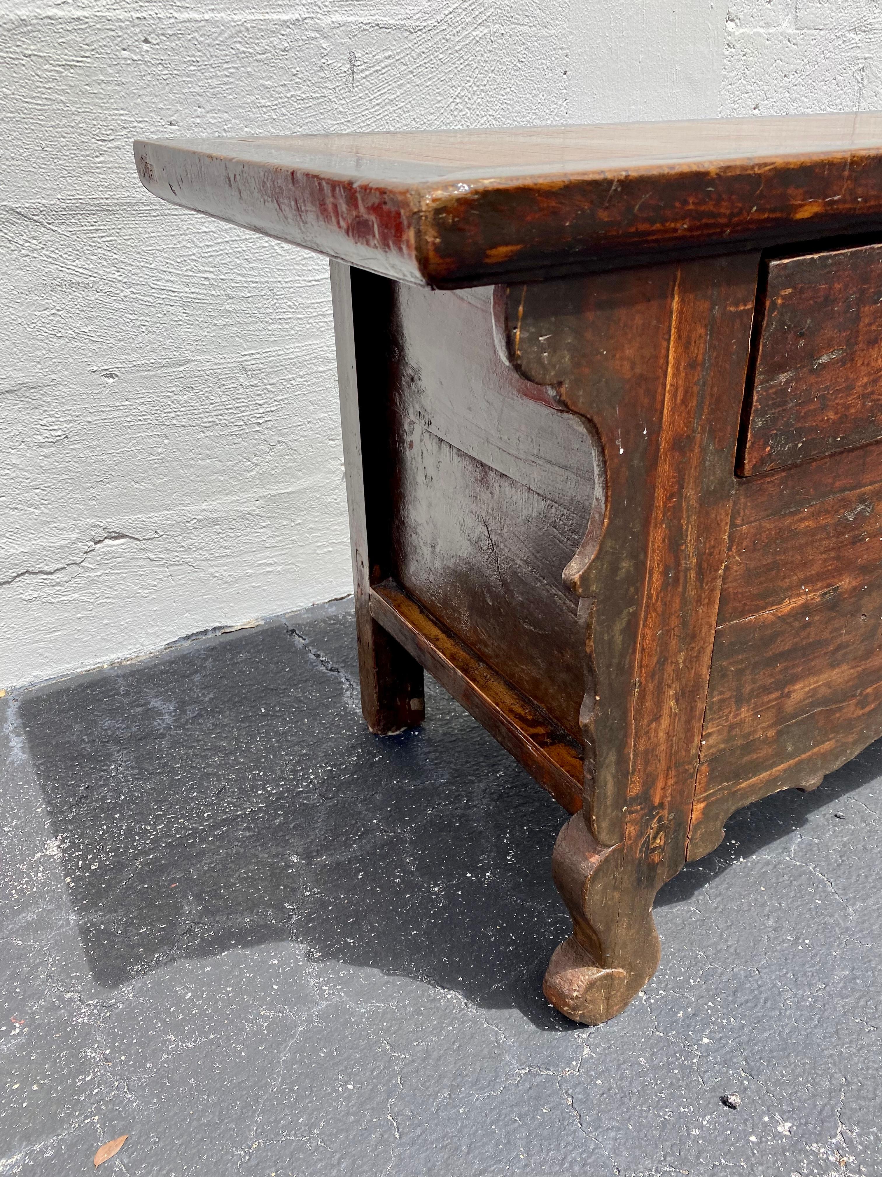 19th Century Rustic Spanish Sideboard Storage Cabinet  For Sale 3