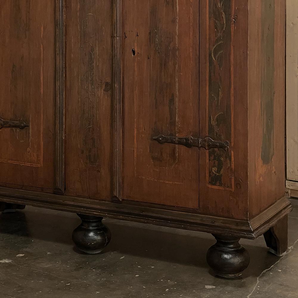 Armoire rustico svedese del 19° secolo dipinto in vendita 4