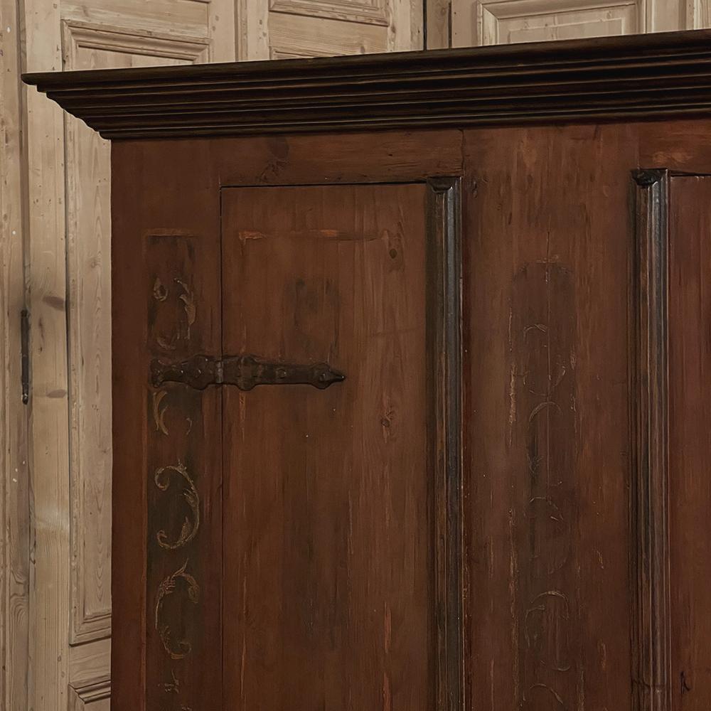 Armoire rustico svedese del 19° secolo dipinto in vendita 5