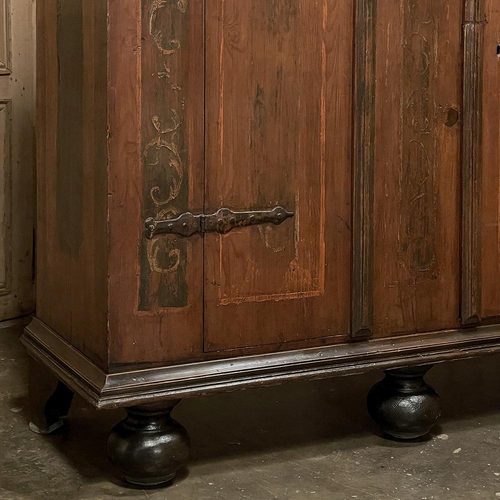 Armoire rustico svedese del 19° secolo dipinto in vendita 8