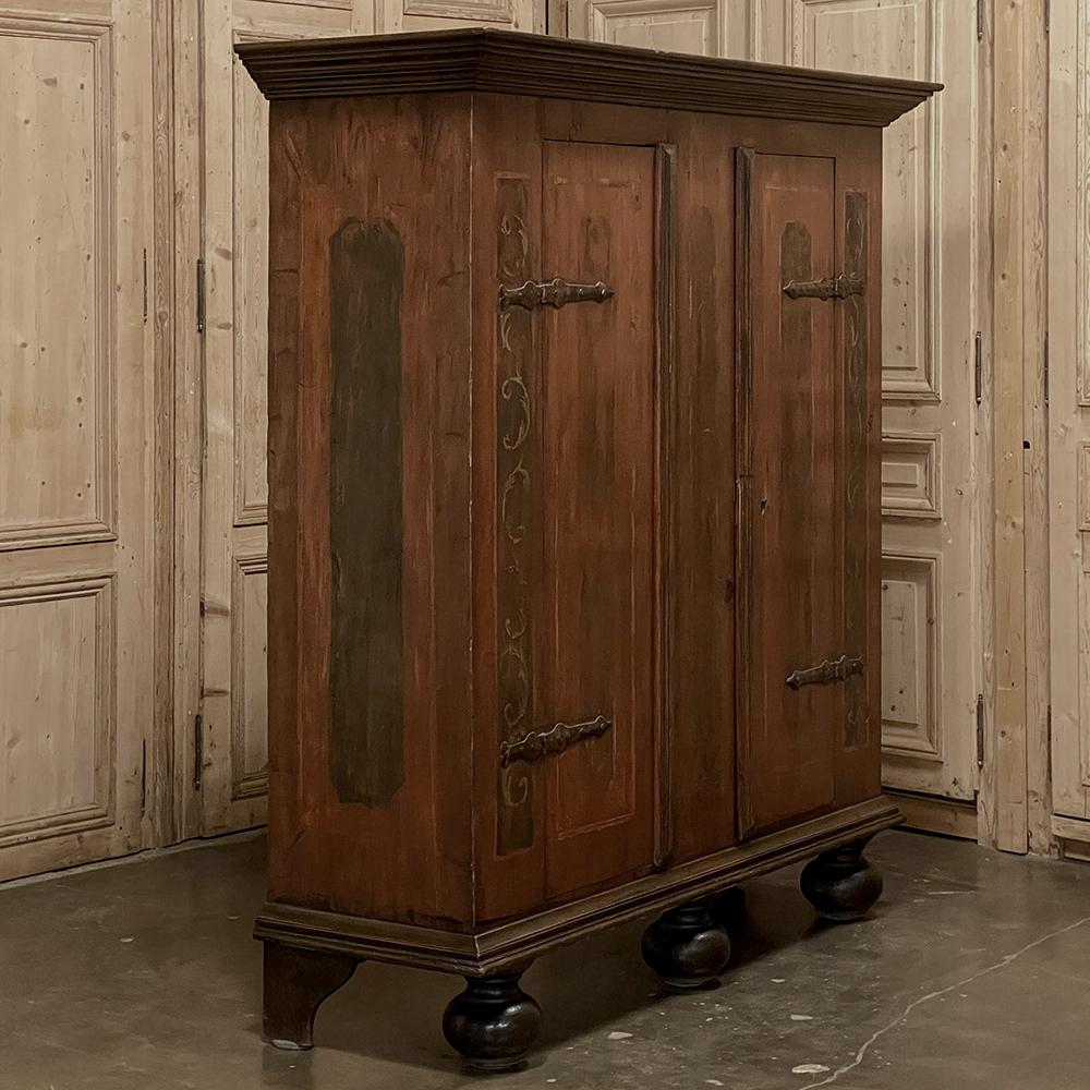 Armoire rustico svedese del 19° secolo dipinto in vendita 11