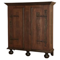 19th Century Rustic Swedish Painted Armoire