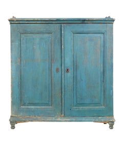 19th Century Rustic Swedish Painted Pine Sideboard