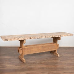 Console de travail suédoise rustique du 19e siècle