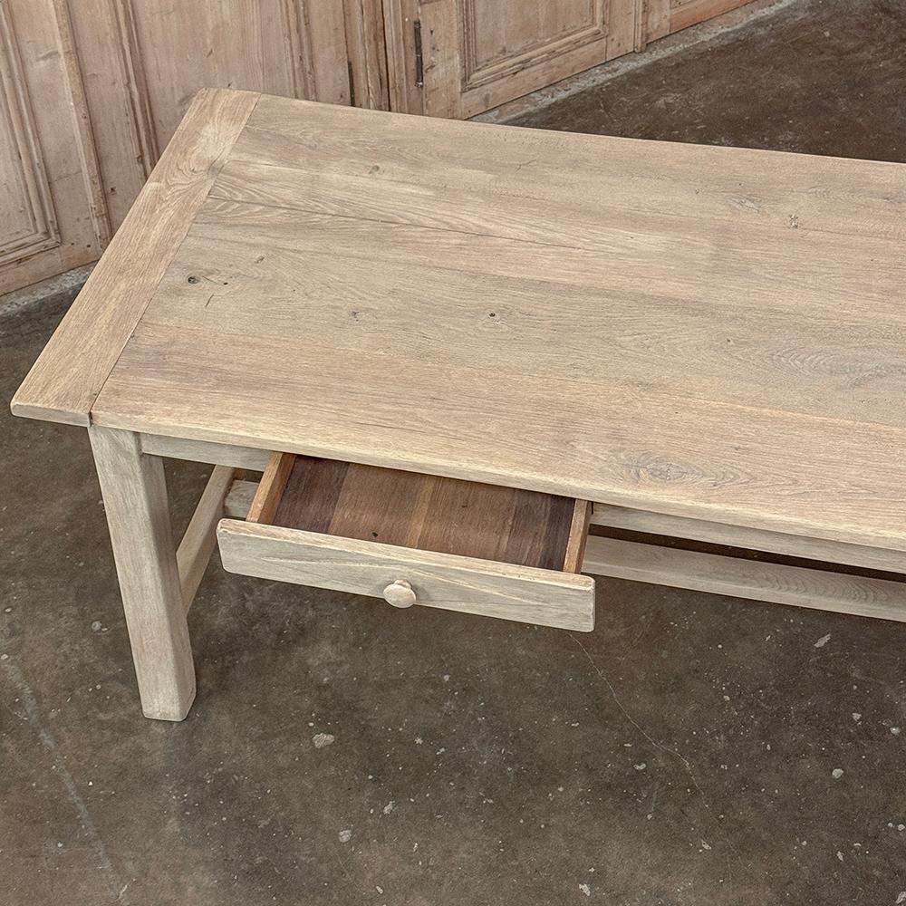 19th Century Rustic Table ~ Desk in Stripped Oak For Sale 8