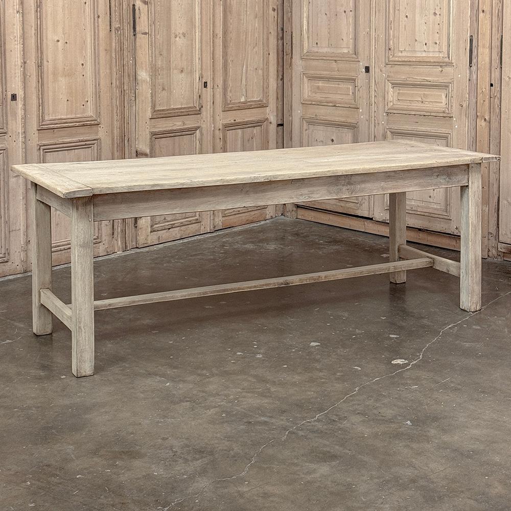 19th Century Rustic Table ~ Desk in Stripped Oak For Sale 11